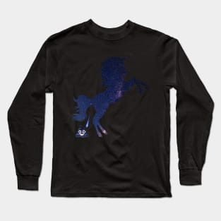 Poop Emoji Galaxy Unicorn Long Sleeve T-Shirt